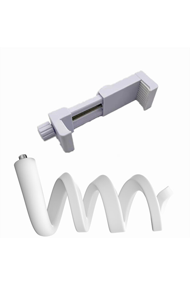 WHITE Universal Baby Monitor Bed Bracket Multifunction Camera Holder 1/4 Screw Flexible Clip Hose Ca