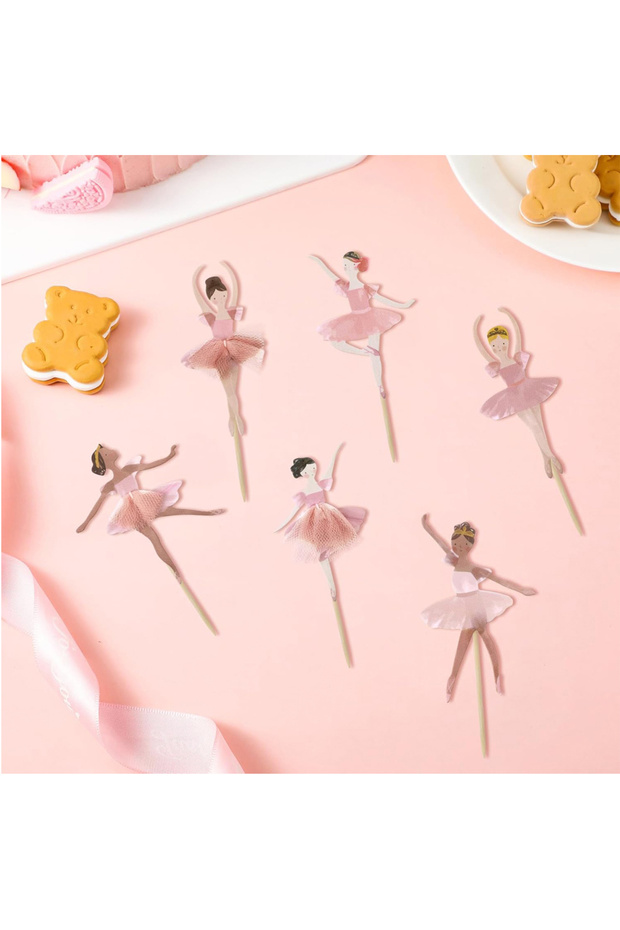 ballet Birthday Cake Decoration Ballet Cake Decoration Card Insert Cupcake Decoration Suitable for A