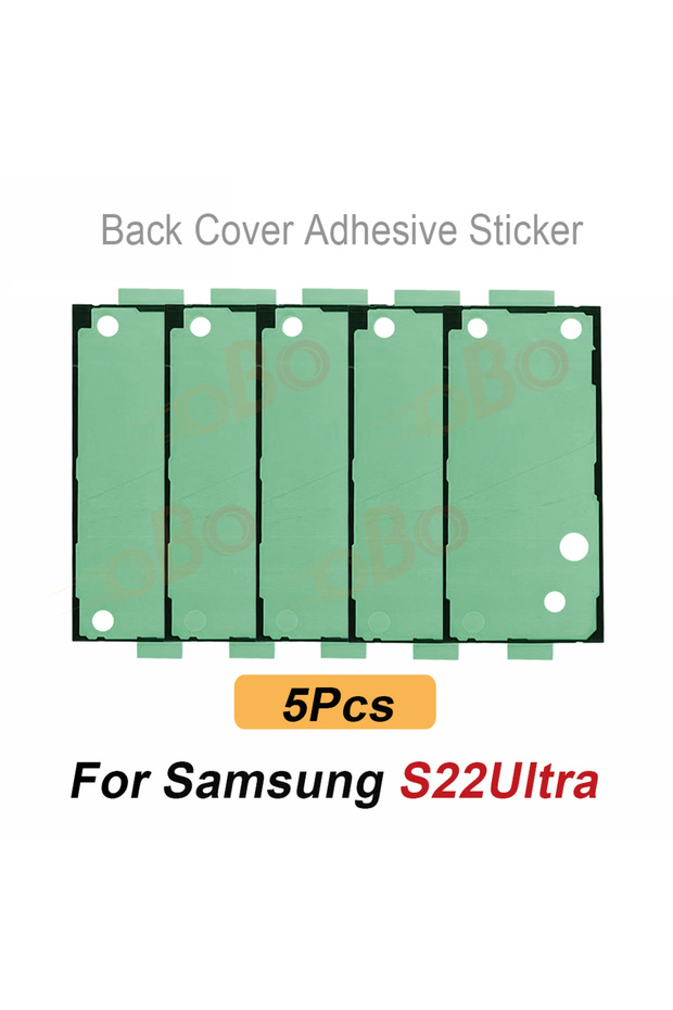 5Pcs S22Ultra 5Pcs Back Cover Adhesive Waterproof Seal Sticker for Samsung S20 S21 FE S22 Plus Ultra