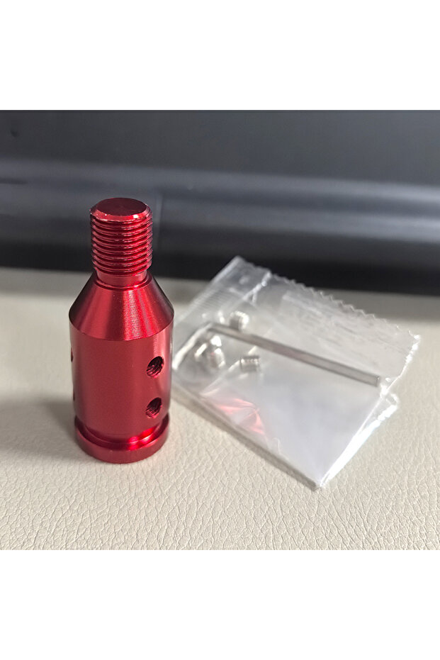 M12 red Gear Stick Shift Connector Thread with Screw Wrench Aluminum Alloy Universal Car Manual Gear