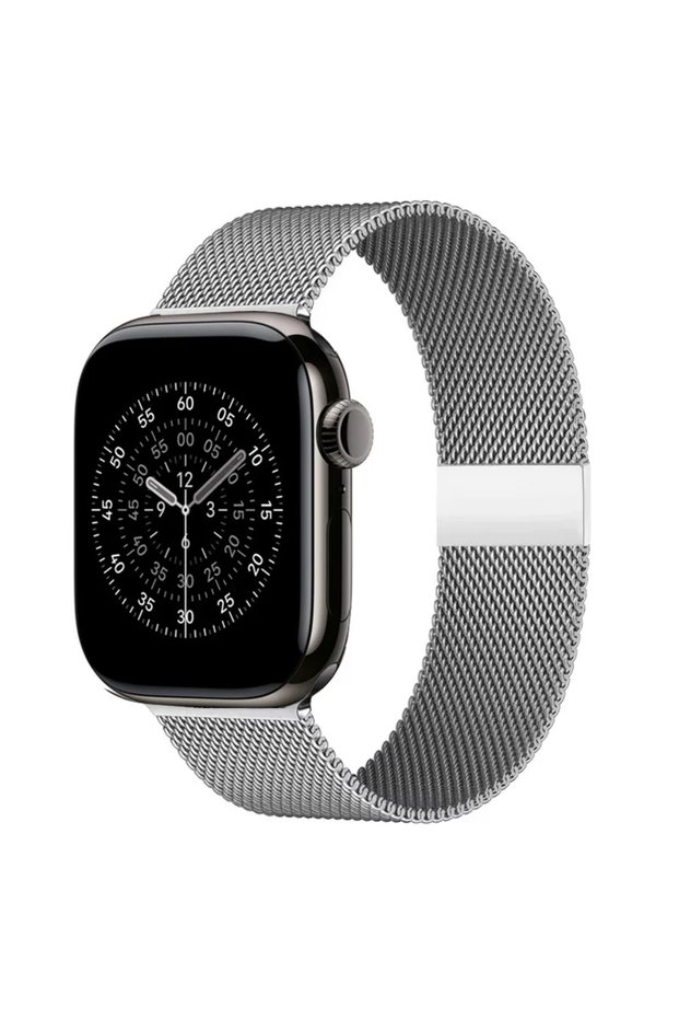 42 44 45 49 S11-46mm Sliver 1 Milanese loop strap For Apple Watch band 11 46mm 44mm 40mm 41mm 42mm 4
