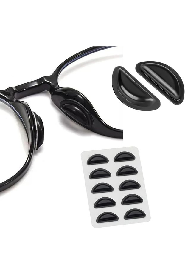 5Pairs Black 5/10 Pairs Super Sticky Anti Slip Eyeglass Nose Pads Soft Silicone Adhesive Glasses Nos