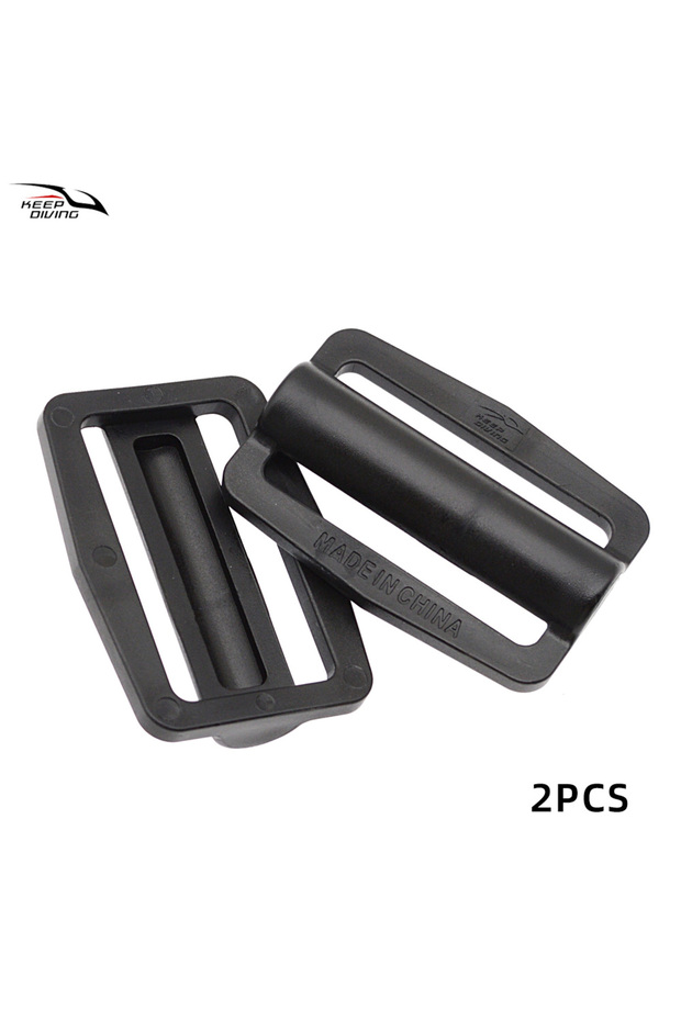 Black 2PCS 2pcs POM Scuba Diving Backplate Webbing Keeper Fits 5cm Webbing Strong & Durable Adjustab
