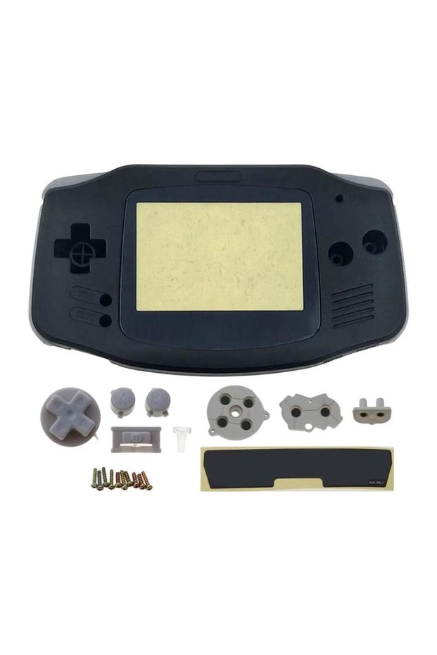 Black New Custom GBA Housing Shell For Game Boy Advance Replacement Full Housing Shell Button Screws