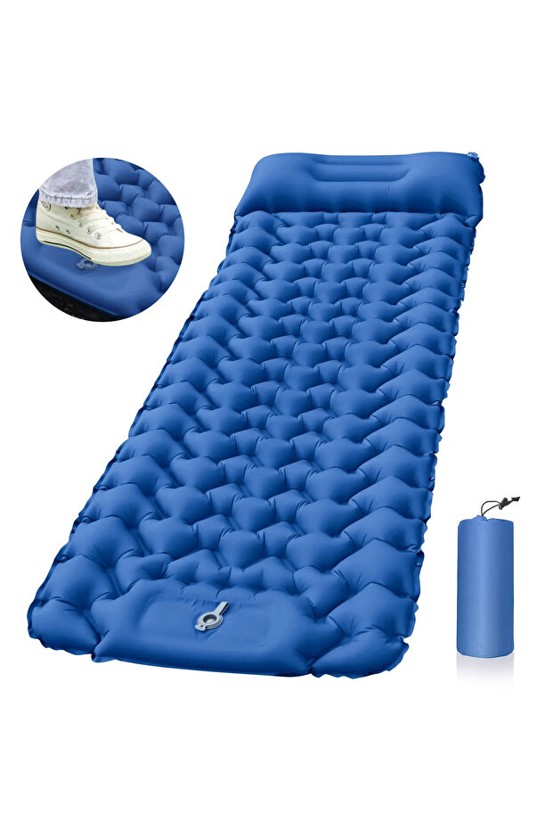 One Seat same as picture Outdoor Sleeping Pad Camping Inflatable Mattress with Pillows Travel Mat Fo