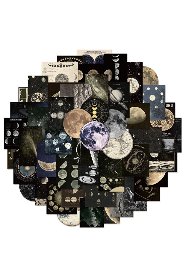 50PCS 50PCS Retro Celestial Graffiti Stickers DIY Luggage Skateboard Water Cup Laptop Waterproof Sti