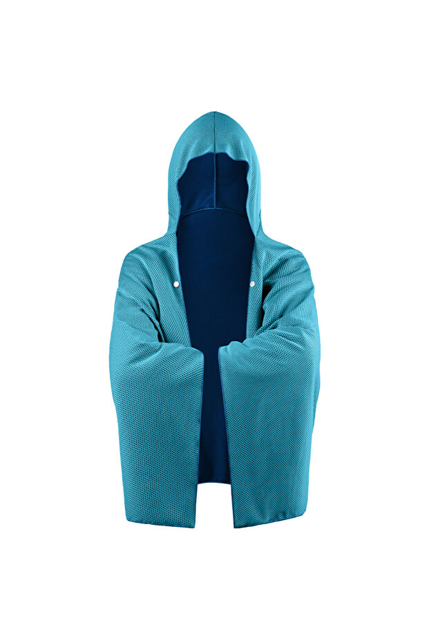 A1 Cooling Hooded Cloak lce Cool Poncho Cover Up Super Absorbent Oversized Hooded Towel Wrap, 4-in-1