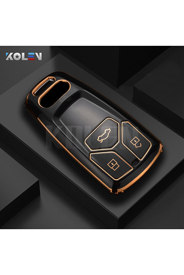 Black only case Fashion TPU Car Remote Key Case Cover Shell For Audi A4 B9 A5 A6 8S 8W Q5 Q7 4M S4 S