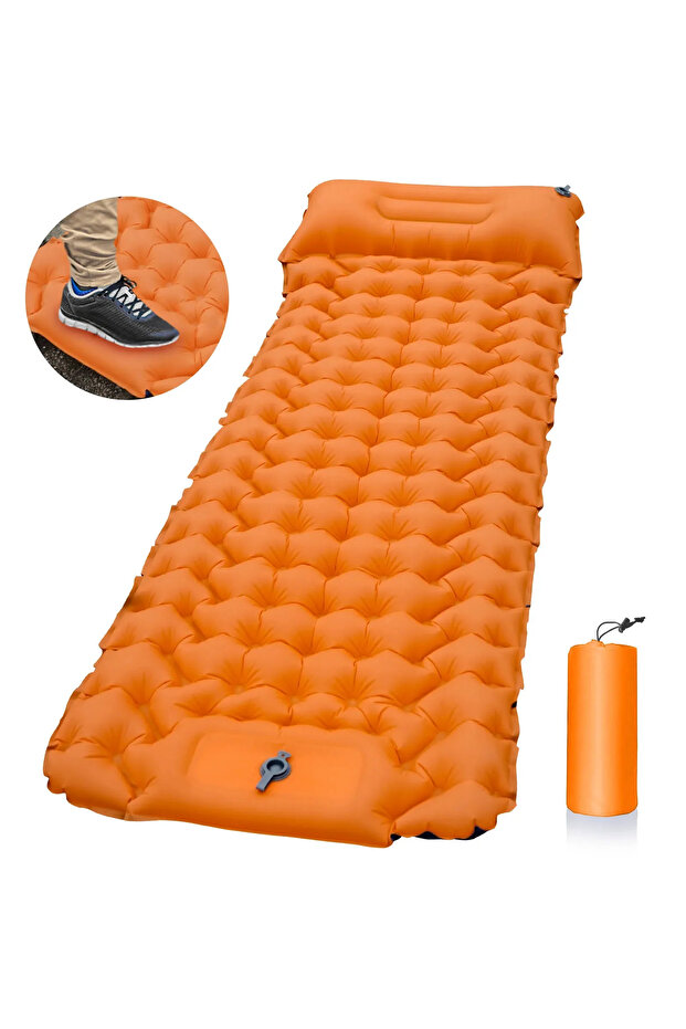 One Seat same as picture Outdoor Sleeping Pad Camping Inflatable Mattress with Pillows Travel Mat Fo