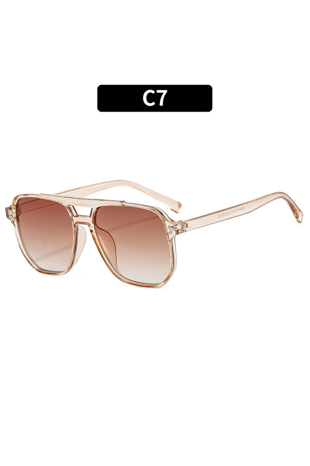 a5 Punk Square Frame Sunglasses Anti-UV Travel Driver Goggle Retro Sunglasses Beach Eye Protection E