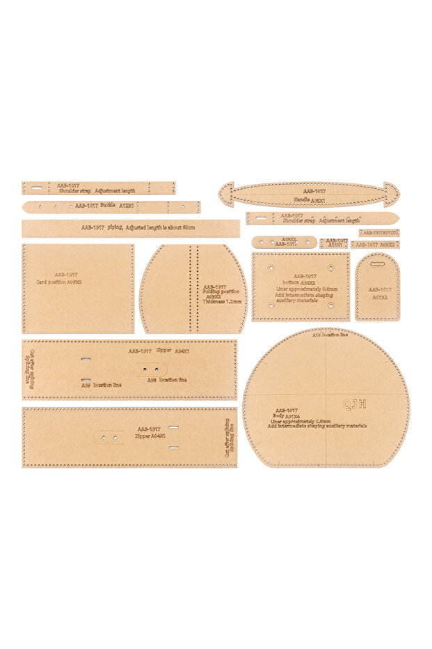 Kraft Paper 1Set DIY Sewing Paper Templates with Hole Stitching, Used for Making Fashionable Women's