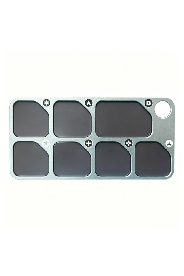 Magnetic Pad 1PC 7-Grid Anti-lost Magnetic Parts Organizer Aluminum Alloy Tray for Phone Repair Scre