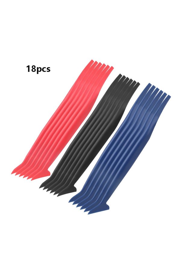 1Set (18pcs) Car Micro Squeegee Curves Slot Tint Tool Set Car Stickers Wrap Vinyl Tools Auto Wrappin
