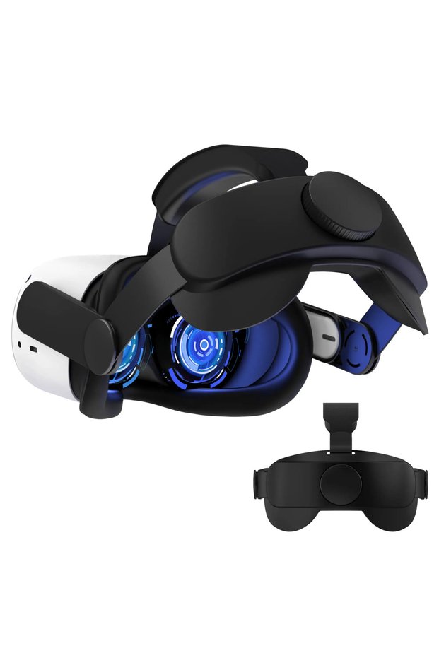 black Compatible with Quest 2 Elite Strap for Enhanced Support and Comfort in VR,for Meta Quest 2 Co
