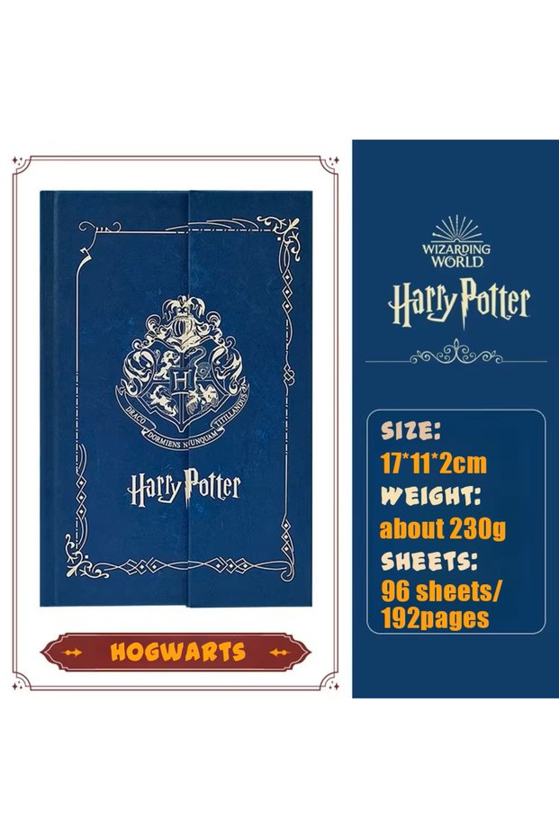 Hogwarts Authentic Harries Potters Peripheral Retro Notebook Magic Academy Hogwarts Slytherin Portab