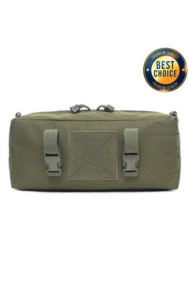 army green Tactical Pouch Molle EDC Nylon Waterproof Hunting Bag Sports Fishing Waist Pack Travel Ca