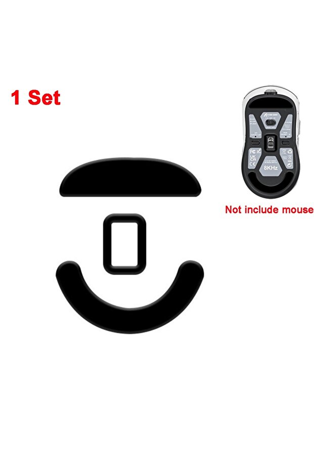Black 1 set PTFE Mouse Foot Pads Wear-Resistant Ice Edition Mouse Feet Pad Smooth Mouse Foot Sticker