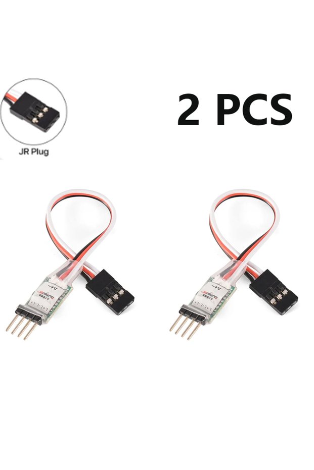 2 pcs JR RC Light Controller JR LED Signal Connector 3-Pin Plug for DUMBORC TRX4 Crawler Receiver Ch