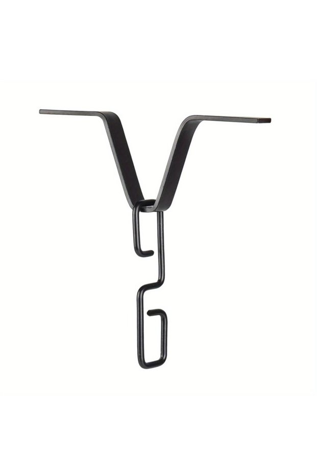 black Rain Chain Gutter Adapter V Shaped Installation Outside Hardware for Rain Chimes Downspout Iro