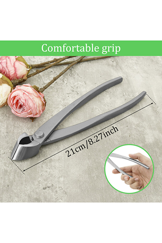 21cm Diagonal scissors Bonsai Grooming Kit Stainless Steel Wear Resistant Bonsai Tree Kit Tools Time
