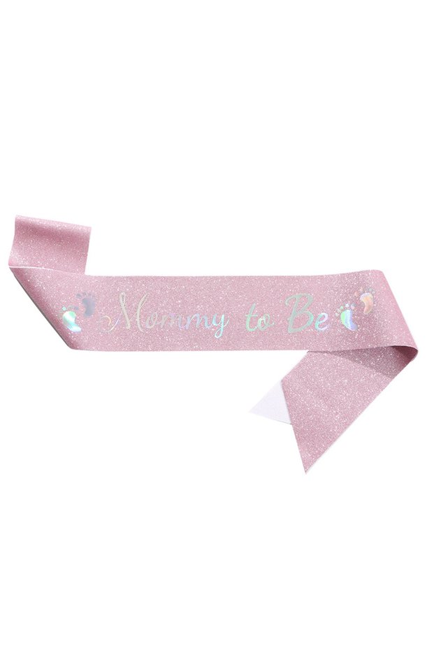 Mommy D Mommy to Be and Daddy To Be Glitter Satin Sash Gifts for New Dad Mom Gender Reveal Baby Show