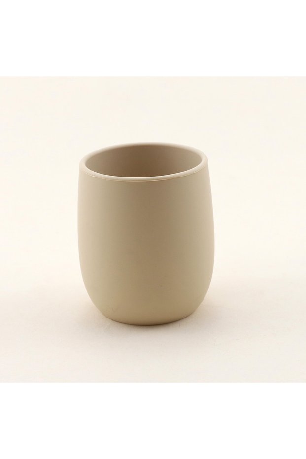 Beige Baby Silicone Water Cup Mini Easy to Grip