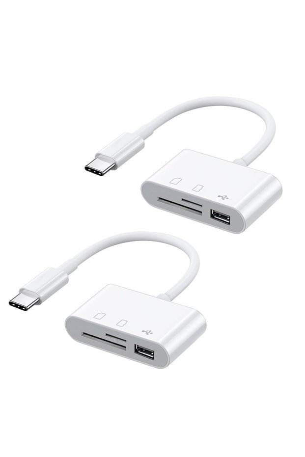 2pcs Type C OTG Adapter TF/SD Card Reader For Xiaomi Oneplus iPhone OPPO POCO Cell phone Accessories