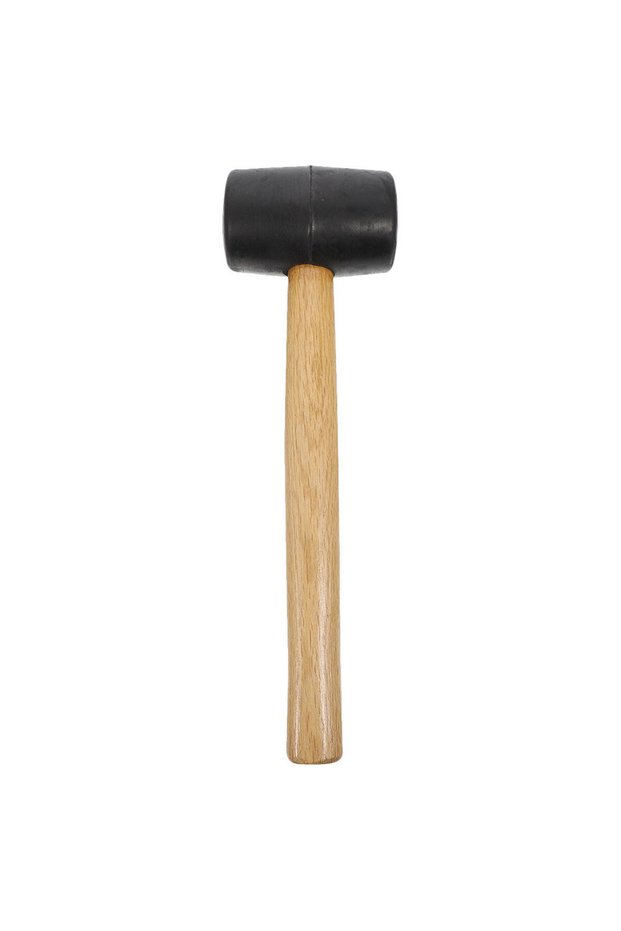 1PC Professional Rubber Mallet Hammer, Double-Faced Rubber Hammer for Tile Flooring Installation Woo