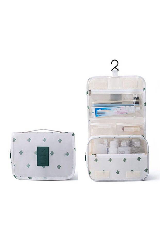 Cactus Multifunctional Travel Hook Wash Bag Cosmetics Storage Bag Waterproof Toiletries Beauty Organ