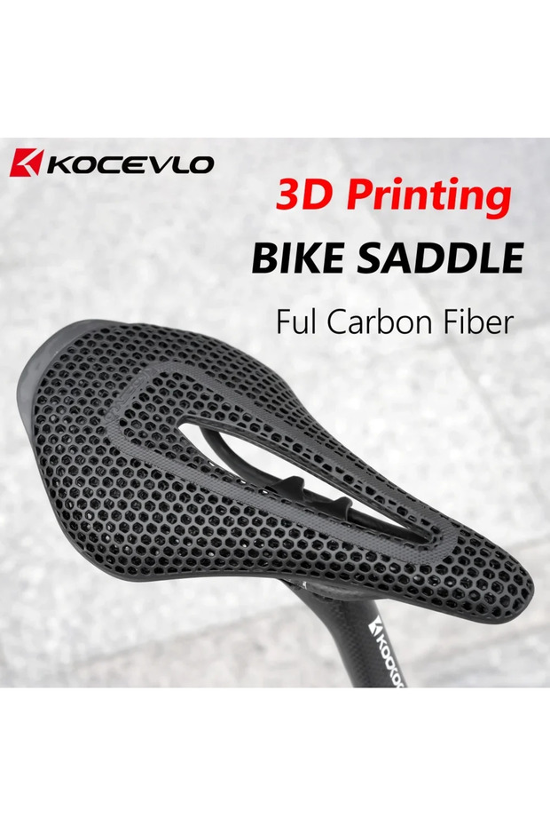 F01 3D Printed KOCEVLO R0 3D Printed Bike Saddle Carbon Fiber Hollow Comfortable Breathable MTB Moun