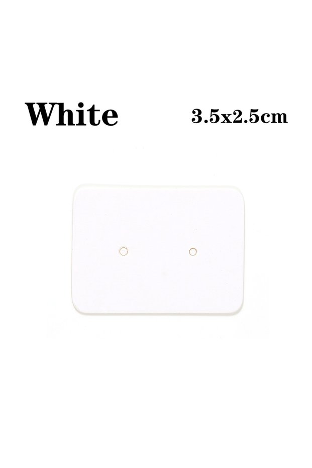 2.5x3.5cm 50pcs White 50pcs 2.5x3.5cm Earring Display Card Packaging Ear Studs Card for DIY Jewelry