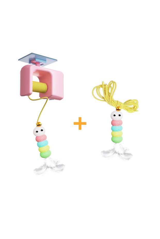 Pink The New Type Of Cat Electric Smart Hanging Door Toy Is A Self-entertainment Entertaining And Ca