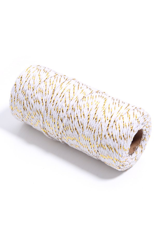 2mm 100m White Gold 100M/Roll 2mm Bakers Twine String Cotton Cords Rope For Home Decor Handmade Chri