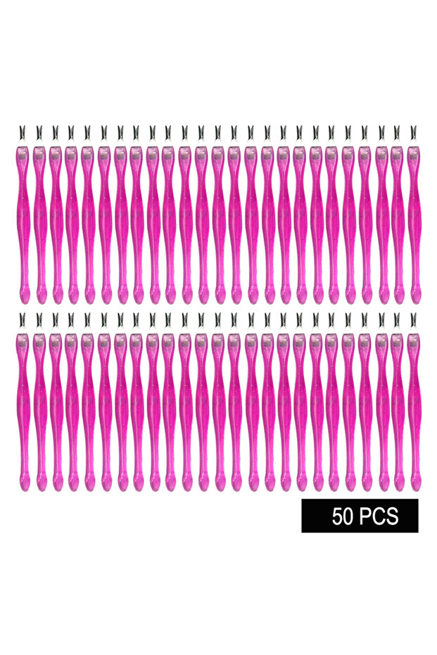 50PCS-PINK 5/10/20/50Pcs Dead Skin Remover Nail Art Fork Cuticle Remover Nipper Pusher Trimmer Stain