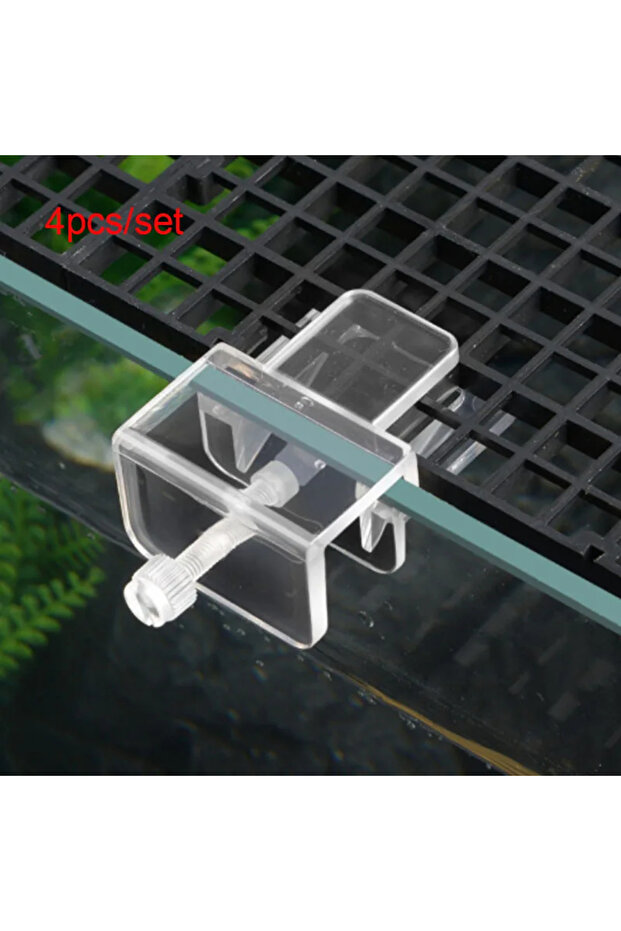 Acrylic 4pcs/set Aquarium Anti Jump Cover Plate Fixed Clip Acrylic Aquarium Plate Holder Mount Brack