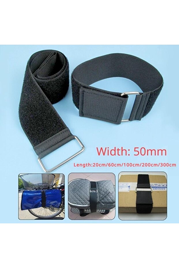 60cm 1pcs 50mm Width Velcro Nylon Cargo Straps Luggage Straps Motorcycle Car Outdoor Camping Bags St