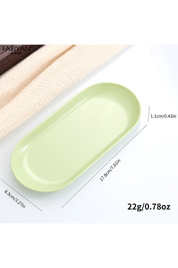 PP material green PP/Metal Nail Art Storage Tray Nail Polish Organizer Nail Tools Tweezers Clippers