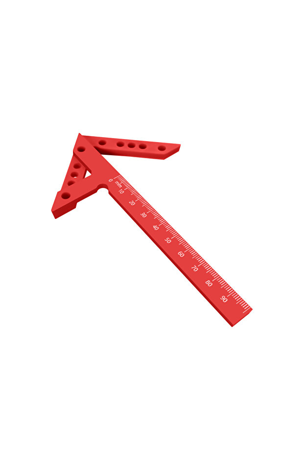 1 pc Precision Plastic/Aluminum Alloy Center Finder & Line Gauge with 45/90° Angle Marking Ruler - W