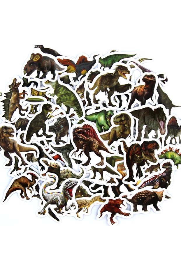 10pcs 10/50/100pcs Funny Dinosaur Stickers Cartoon Decals Toy Stationery Guitar Phone Bicycle Laptop