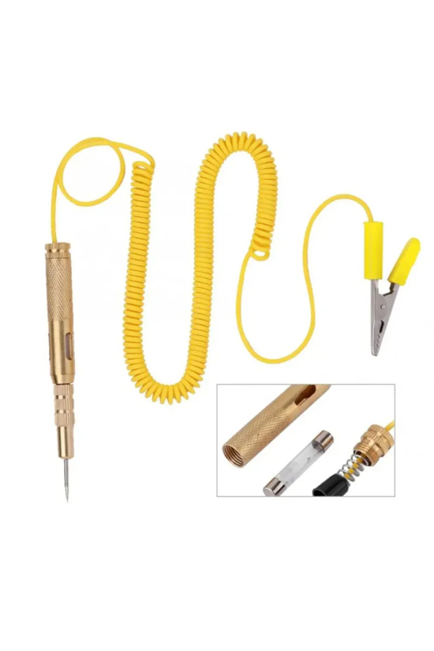 Yellow Diagnostic Tools Auto Car Circuit Tester Test Probe Lamp 6V-24V Light System Lamp Voltage Tes