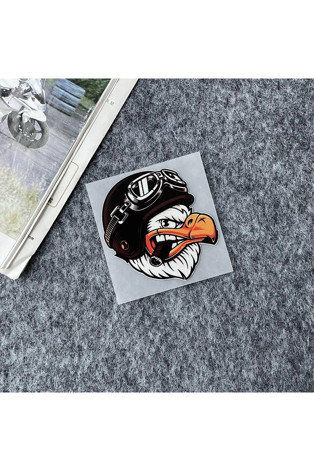 A right -S JDM Eagle helmet Stickers Auto Car Modify Motorcycle Accessories Scooter Bike Skateboard