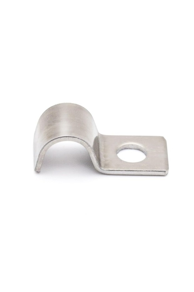 Clamp-2mm 50pcs 50pcs Single Hole Cable Clamps Metal Cable Holder Cable Clips for Cable Flush-Mount