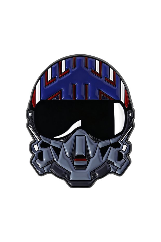 Style 1 Maverick Air Force Army Movie Enamel Pins Aviation Pilot Cool Helmet Brooches Lapel Badg...