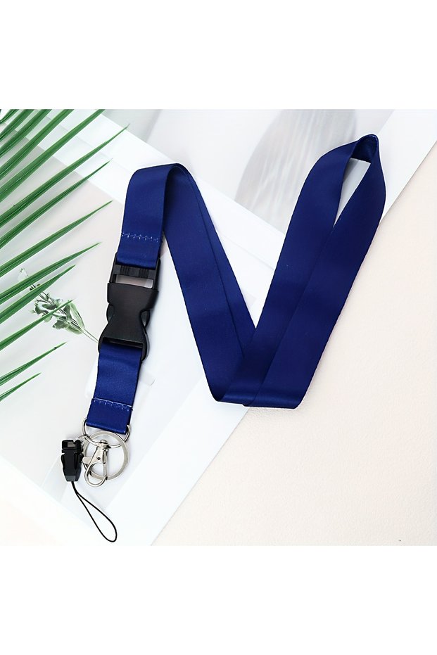dark blue Anti-lost Deep Blue Teacher Breakaway Lanyard for Key Keychain ID Badge Card Holder Neck P
