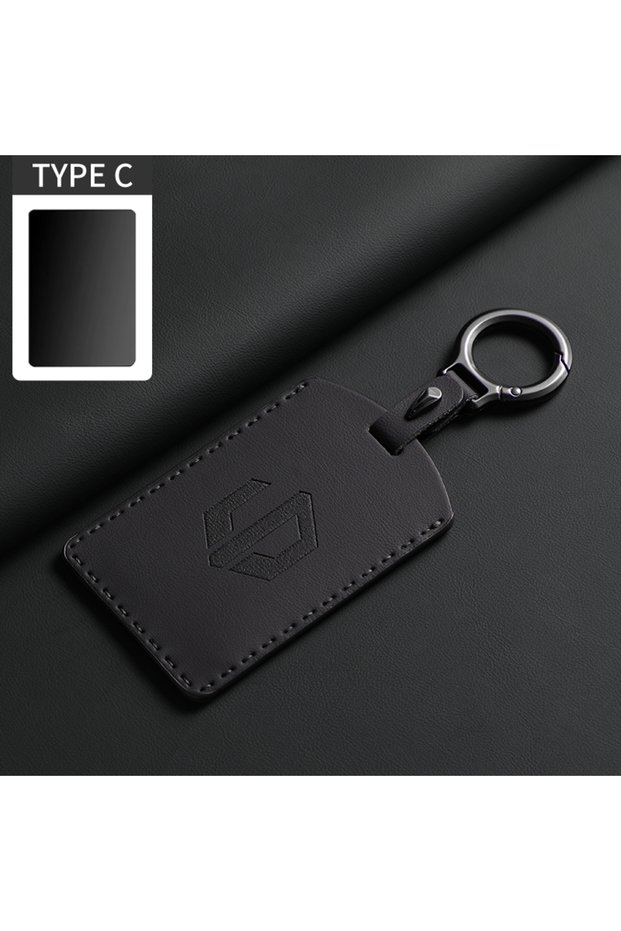 C3 Original Car Color Leather Key Case Cover Fob For LEAPMOTOR B01 C11 C16 C10 Car Keyless Remote Ke