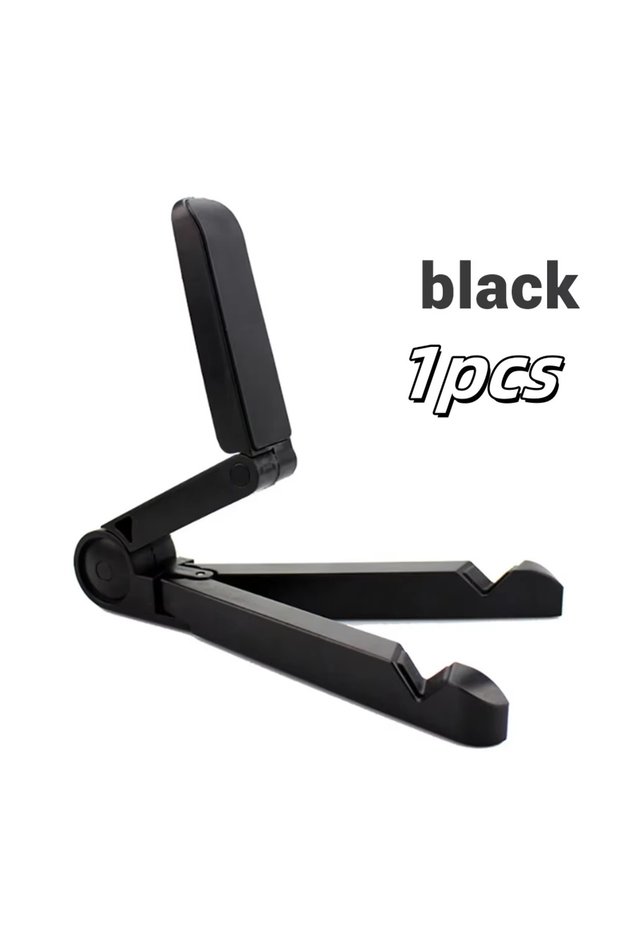 1pcs Black 1pcs Universal Tablet Holder Desktop Folding Phone Fixed Tablet Stand For Samsung Xiaomi