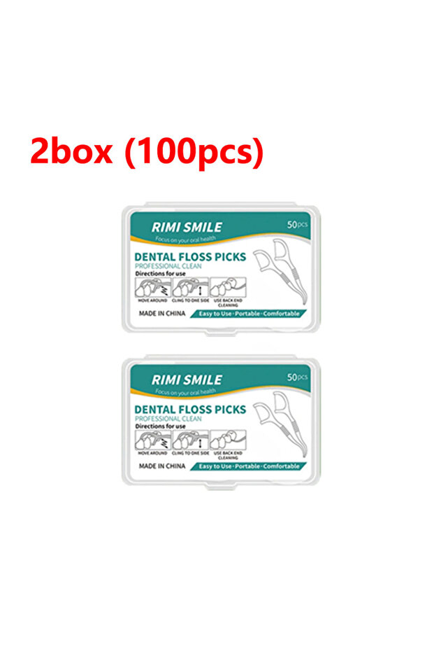 C607-2 box 1000/600/300/150PCS - Ultra Fine Dental Floss Stick - Clean the Gaps Between Teeth with O