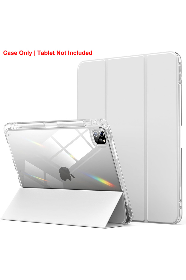 iPad Pro 11 2018-22 TM-YKL Grey Clear Crystal Tablet Case With Pen Slot For iPad Pro 11 2018/2020/20