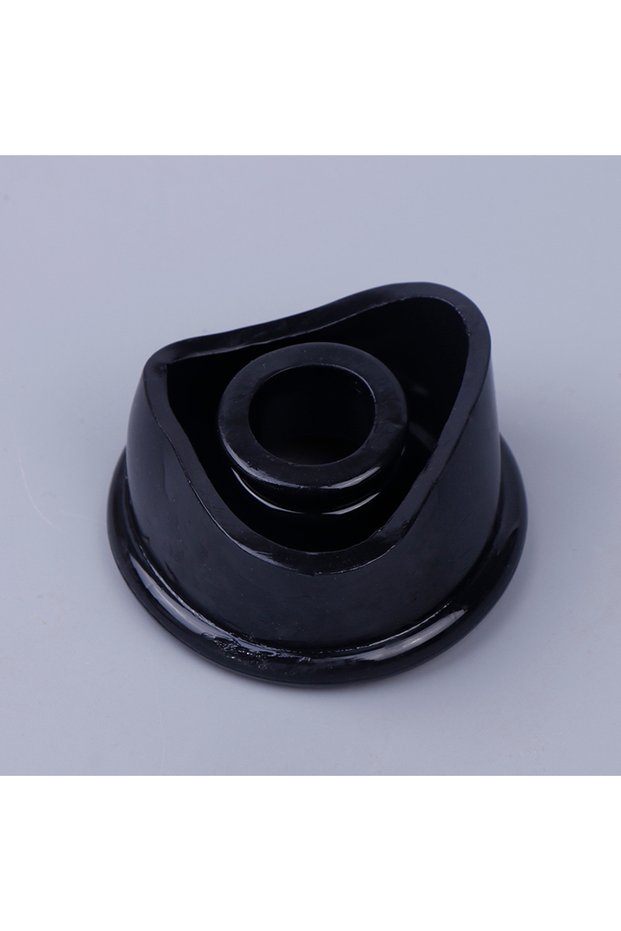 Black Precision Comfort Cylinder Ring; Top-Grade Clear/Black Universal Silicone Seal Sleeve