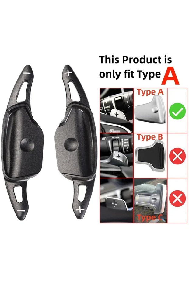 For Type A Black Car Steering Wheel Shifter Paddle Gear DSG Extension Accessories For KIA K5 Optima